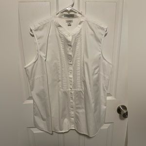 L.l.bean sleeveless blouse wrinkle resist